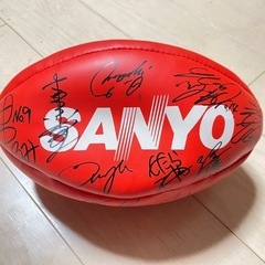 【70％OFF】 SANYO ワイルドナイツサイン入りラグビーボール 大日 (maytank) その他