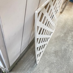 白　プラスチック　ラティスフェンス　83×83×1.5cmの画像