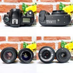 【全国送料無料】 Nikon D70✨元箱付き✨超望遠 ダブルレンズセット ズームセット✨ 届いたらすぐに使えます✨ ニコンの画像