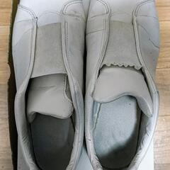 【白スリッポン】27cm／810s／KITCHE／MOONSTARの画像