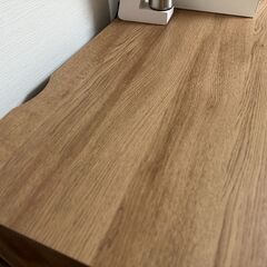 キッチンカウンター レンジ台 スライド収納付き 配線逃がし[幅120] LOWYAの画像