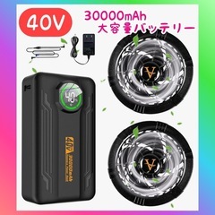 【2025業界超強 40V超高出力】ファンバッテリーセット 作業...