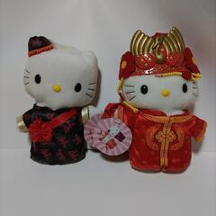 ハローキティ　ディアダニエル 中華風結婚衣装 ぬいぐるみ 2体セット