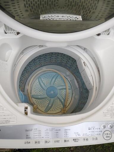 中古 7.0kg 風乾燥機能付き 全自動洗濯機 東芝 AW-7G9 2021年製