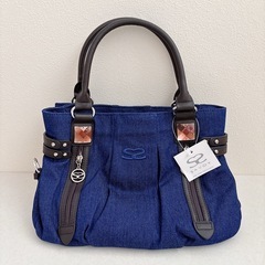【新品】　訳あり大特価⭐︎　サボイ ハンドバッグ ネイビー バッ...