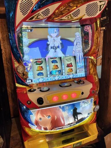 リゼロ　6号機　実機 6号機初代リゼロ実機 スロット台