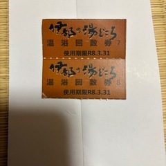 決まりました。入浴回数券５枚(伊都の湯どころ)有効期限Ｒ８年３月３１日の画像