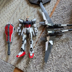 【引越し整理】1/100 MG GAT-X105 ストライクガンダム + IWSP 「機動戦士ガンダムSEED」 BANDAI SPIRITS バンダイスピリッツ プラモデルの画像