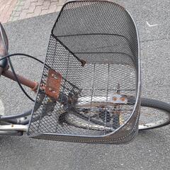 中古自転車フロントリアバスケット26インチの画像