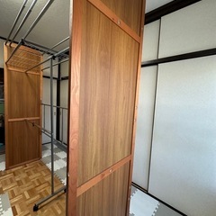 【お話中
】伸縮式ハンガーラック　洋服掛けの画像