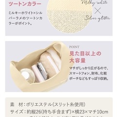 未開封 ファンケル シャイニーニットバッグ　toiroの画像