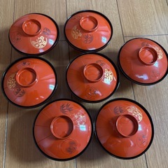 蓋つきお椀７個セット