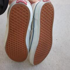 VANS バンズ 白　ホワイト　スニーカー　スリッポン　27の画像