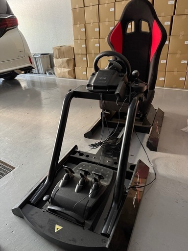 希少　本格　Logicool ハンコン　チェアセット　シフター　スタンド