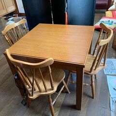 家具調こたつ　毛布付き