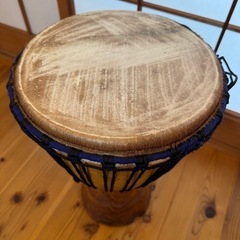 ジャンベ　手織りバッグ付きの画像