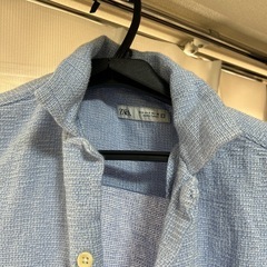 ZARA ブルーシャツ　M(USAＳ)の画像