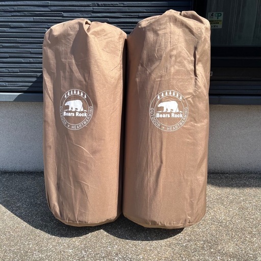 【2枚セット】Bears Rock（ベアーズロック） インフレーターマット 厚さ8cm キャンプ 車中泊