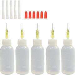 新品未使用！5個❕ニードルボトル 30ml アート針先 接着剤 ...