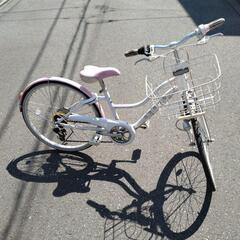 子供 自転車 24インチ 女の子用 5段変速