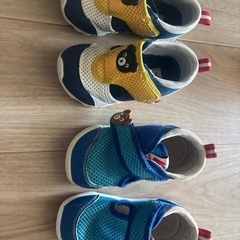 キッズシューズ3足  15cm 洗濯済みの画像