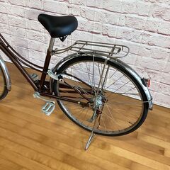  【完売御礼】【大人用】整備済中古自転車 ブリヂストン 27型ロココ 茶色 <自転車のオオムラ 静岡店> の画像