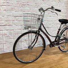  【完売御礼】【大人用】整備済中古自転車 ブリヂストン 27型ロココ 茶色 <自転車のオオムラ 静岡店> の画像