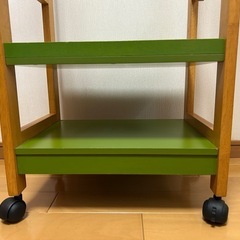 木製ナチュラル系ハンガーラック(子ども用)の画像