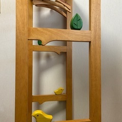 木製ナチュラル系ハンガーラック(子ども用)の画像