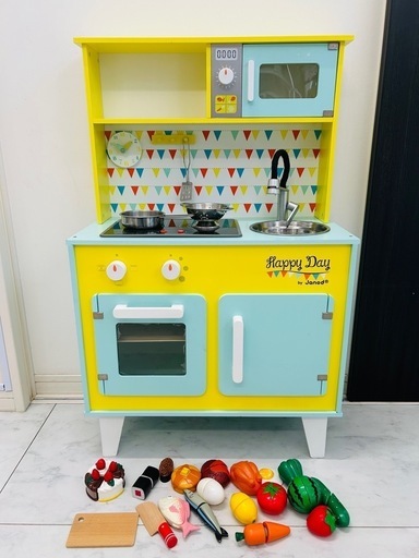 Janod 木製 ハッピーデーわくわくIHキッチン　最終値下げ ジャノー 木製ハッピーデーワクワクIHキッチン