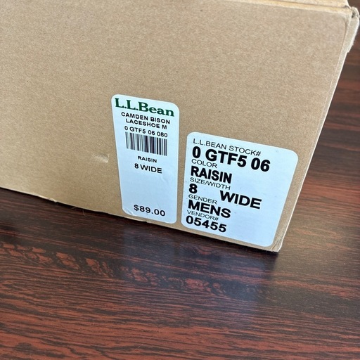 L.L.Bean ブラウン レザー スニーカー 約26cm