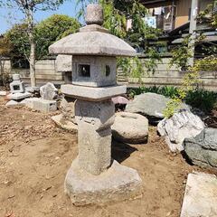 お届けも可能！自然石 織部灯篭 140cmの画像