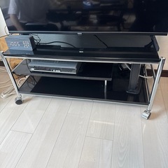 【値下げ】スチールラック　韓国インテリア　テレビ　ブラック台