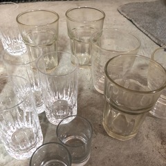 中古　ガラス　コップ　グラス　まとめて　0427え1 M棚の画像