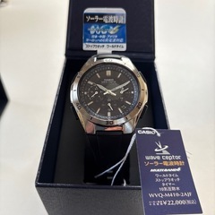 (国内正規品) CASIO ウェーブセプター ソーラー電波時計 WVQ-M410-2AJF(WVQM4102AJF) 電波/ネイビー/樹脂バンド/アナログ/新品の画像
