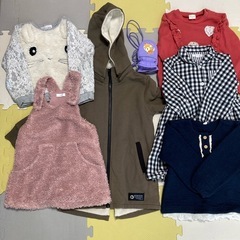 90〜95cm 女の子 春夏服セット ワンピース 半袖 ボトムスなどまとめ売りの画像