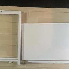 山善デスクホワイト美品80x48x70 の画像