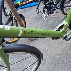 【中古】26インチ　自転車　オリーブ　モスグリーン　UVER&LULUの画像