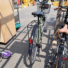 【中古】26インチ　自転車　オリーブ　モスグリーン　UVER&LULUの画像