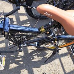 【中古】20インチ　自転車　ネイビー×ブラック×オレンジ×ライトブラウン　CHEROKEE SE　Jeep®　チェロキー　ジープの画像