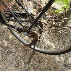 ノーパンクタイヤの自転車の画像