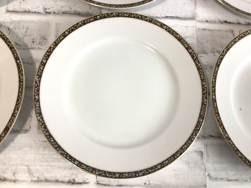 X839 RC Noritake/ノリタケ 日本陶器 プレート 6枚 金彩 柄縁