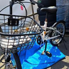 【中古】20インチ　自転車　ホワイト　白の画像