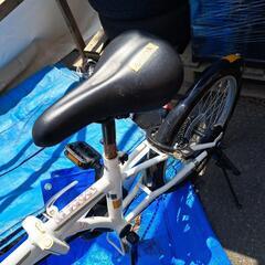 【中古】20インチ　自転車　ホワイト　白の画像