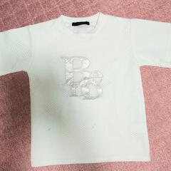 140サイズ　男子　Tシャツ　白　美品　少し汚れあり