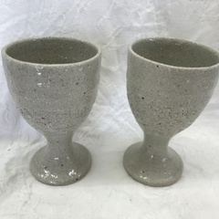 ⭐︎ドリーム2号館⭐︎益子焼ペアワインカップ　＊箱なしの画像