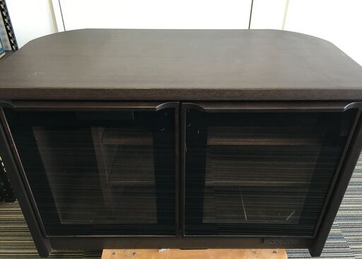 ♪【早めの引取希望】ニトリ AVキャビネットステッチ90 DBR 2012