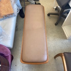 K2504-685長椅子 ベンチ 木製 キズ汚れ有り