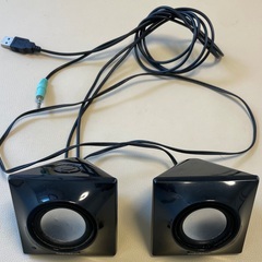 無料 スピーカー PC　テレビ USB ピンプラグ エレコム