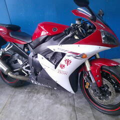 YAMAHA YZF-R1 白/赤 車検予備検対応車 エンジン始...